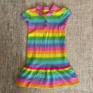 Carter's Pink and Orange Striped Dress